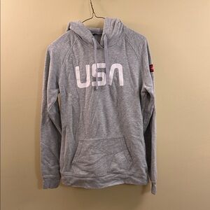 The North Face Light Gray USA Hoodie